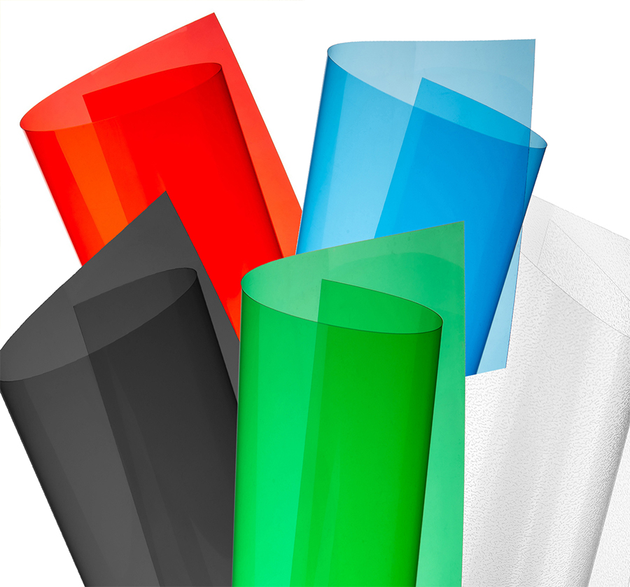 Обкладинки А4 пластикові прозорі глянець 180 мкм, асорті 100 шт BINDITEK (000015413)